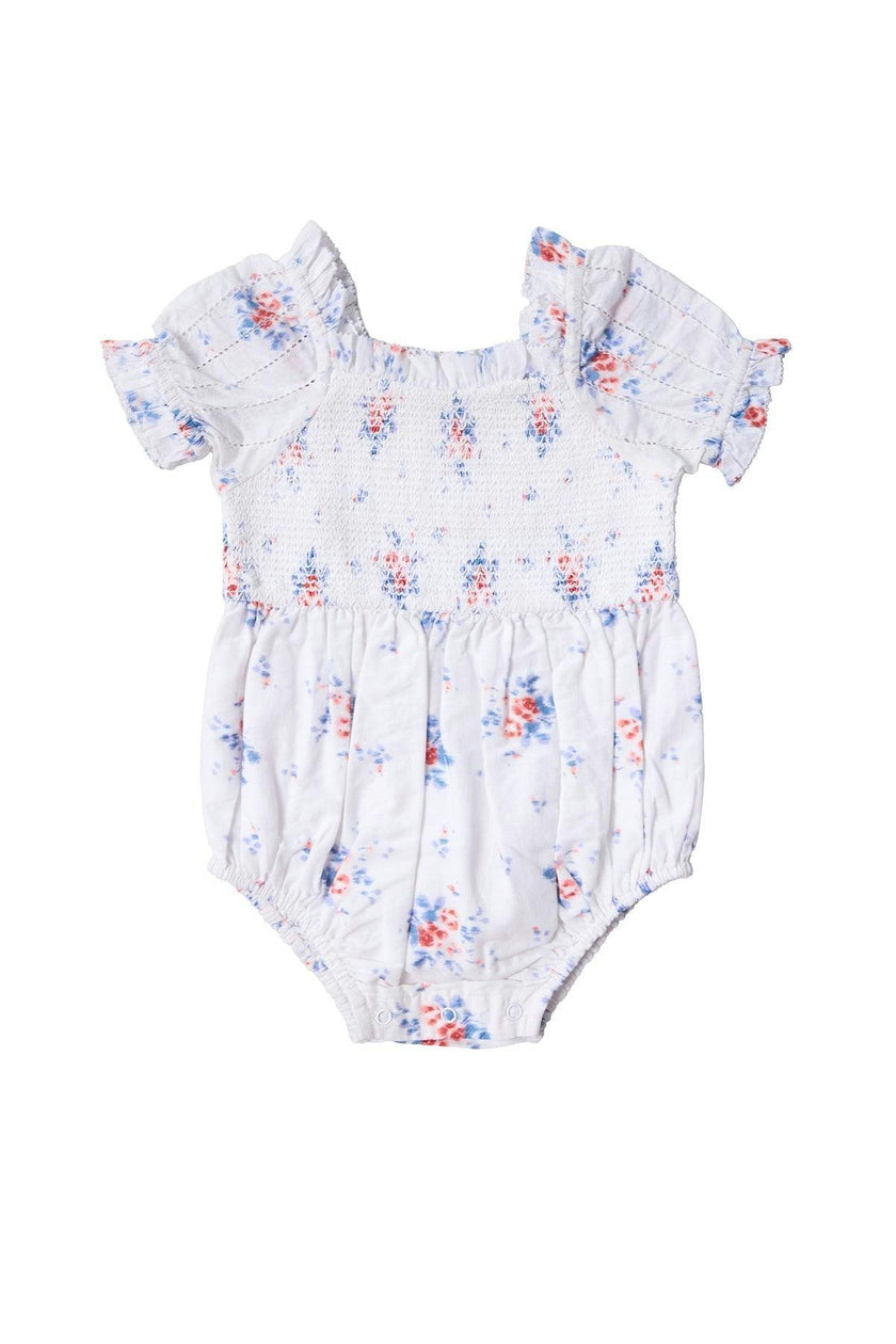 Baby Emily Romper in Heritage Soft Ditsy Floral