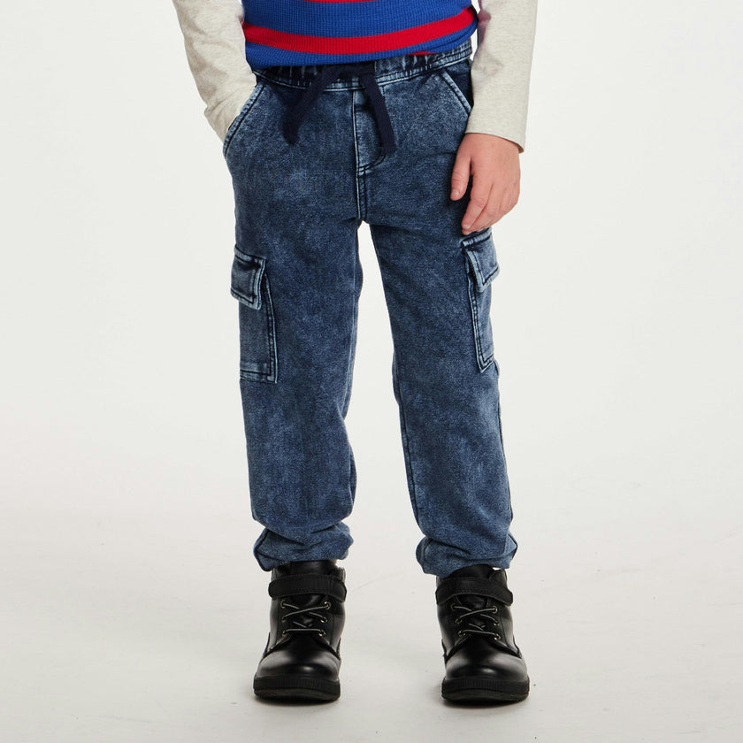 Kids Knit Jogger W/ Cargo Pockets