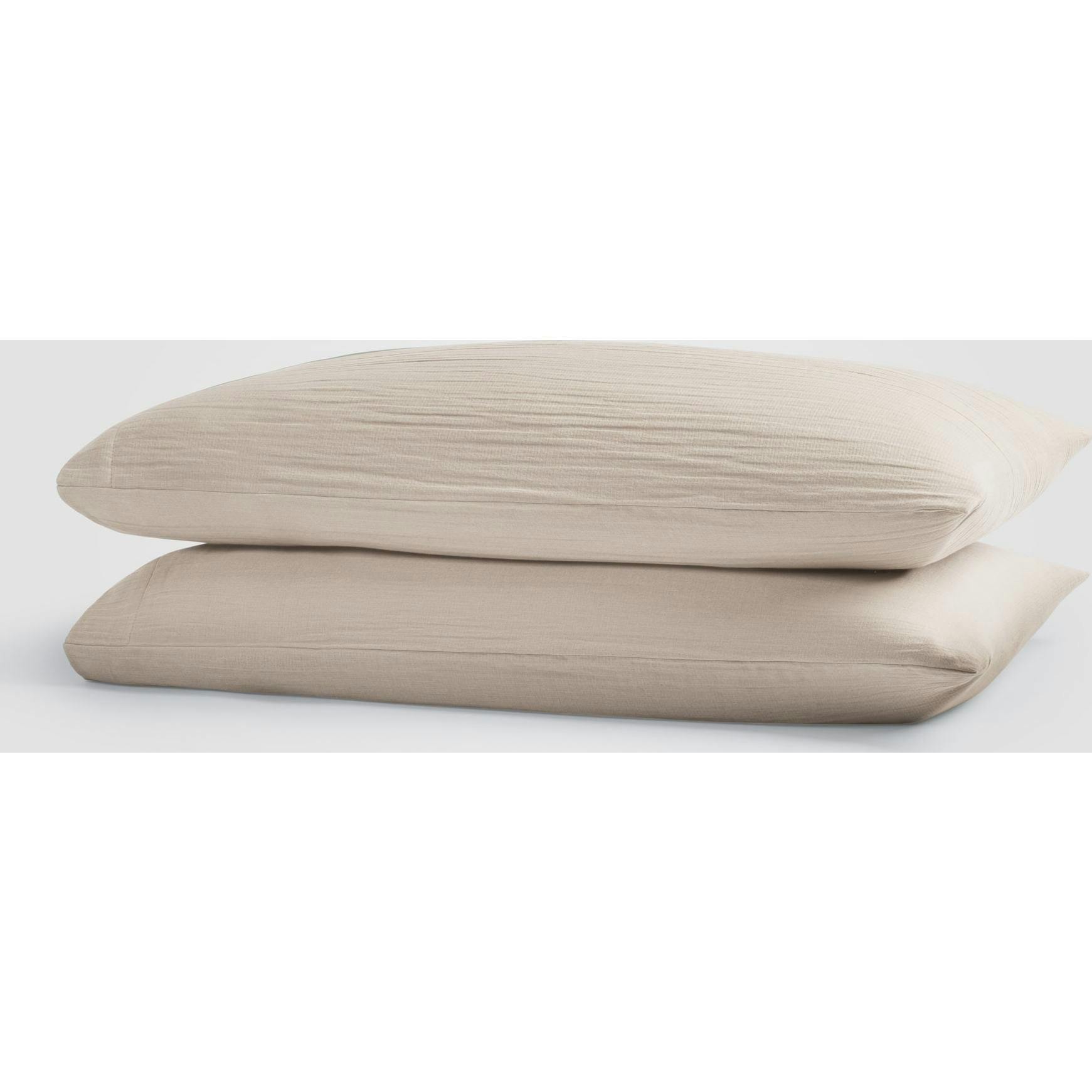 Calm Crinkled Comfort 4-Piece Sheet Set, Beige