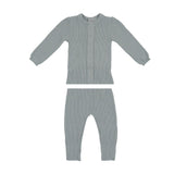 Braided Rope Knit Long Sleeve Sweater & Pant 2-Piece Set