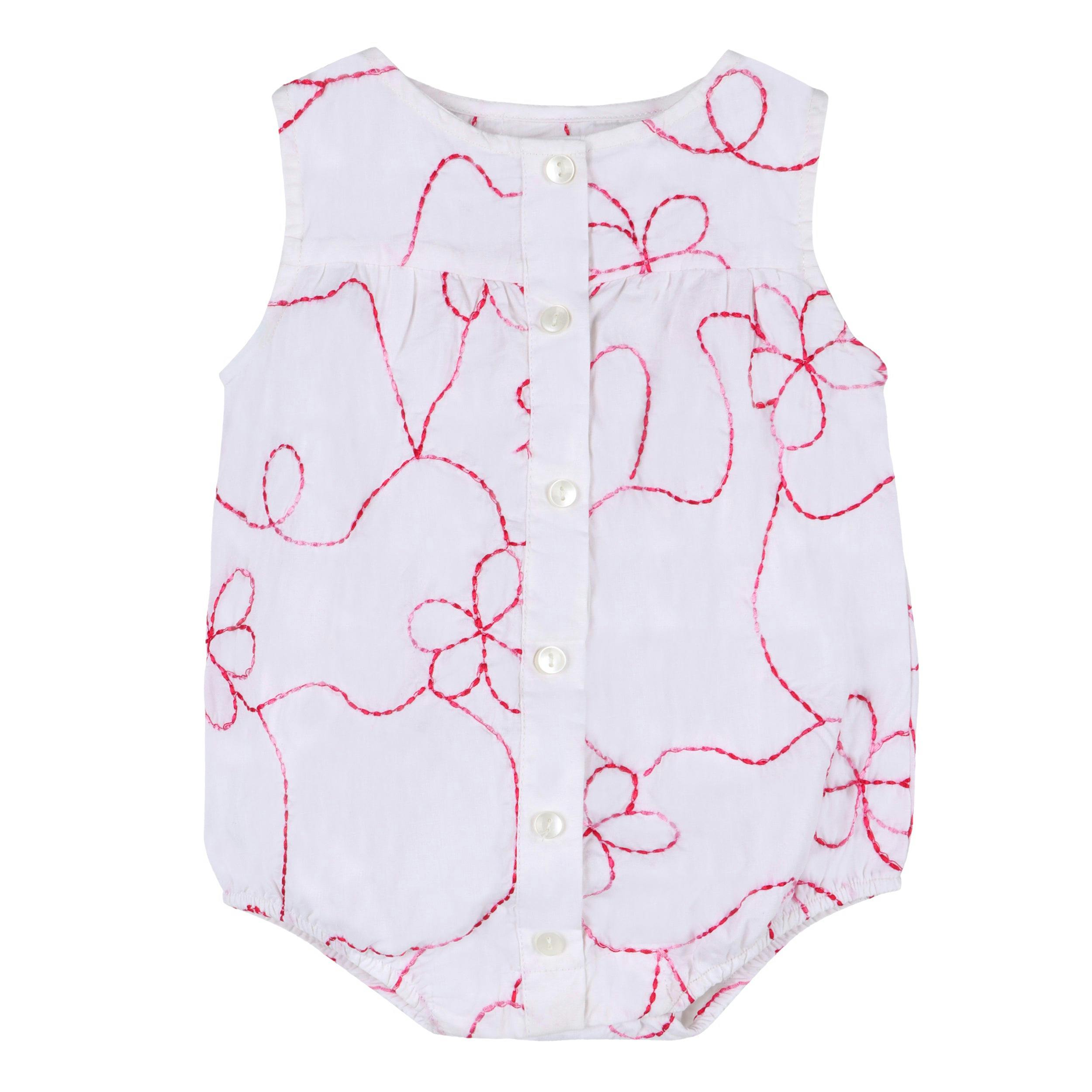 White Color Jardin Romper