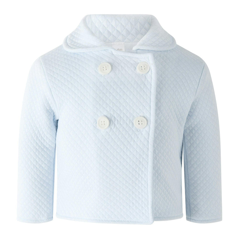 Blue Pima Quilted Jacket