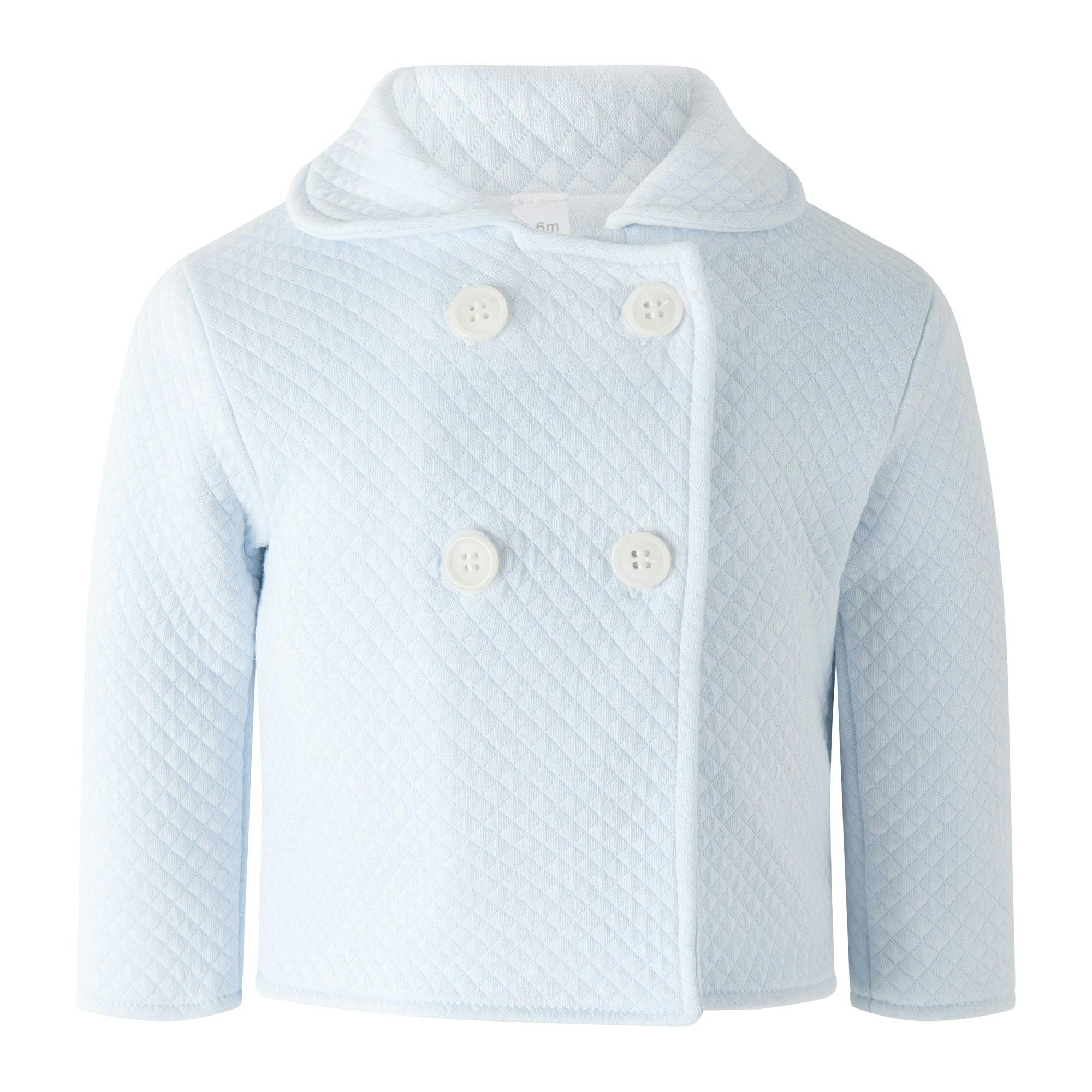 Blue Pima Quilted Jacket