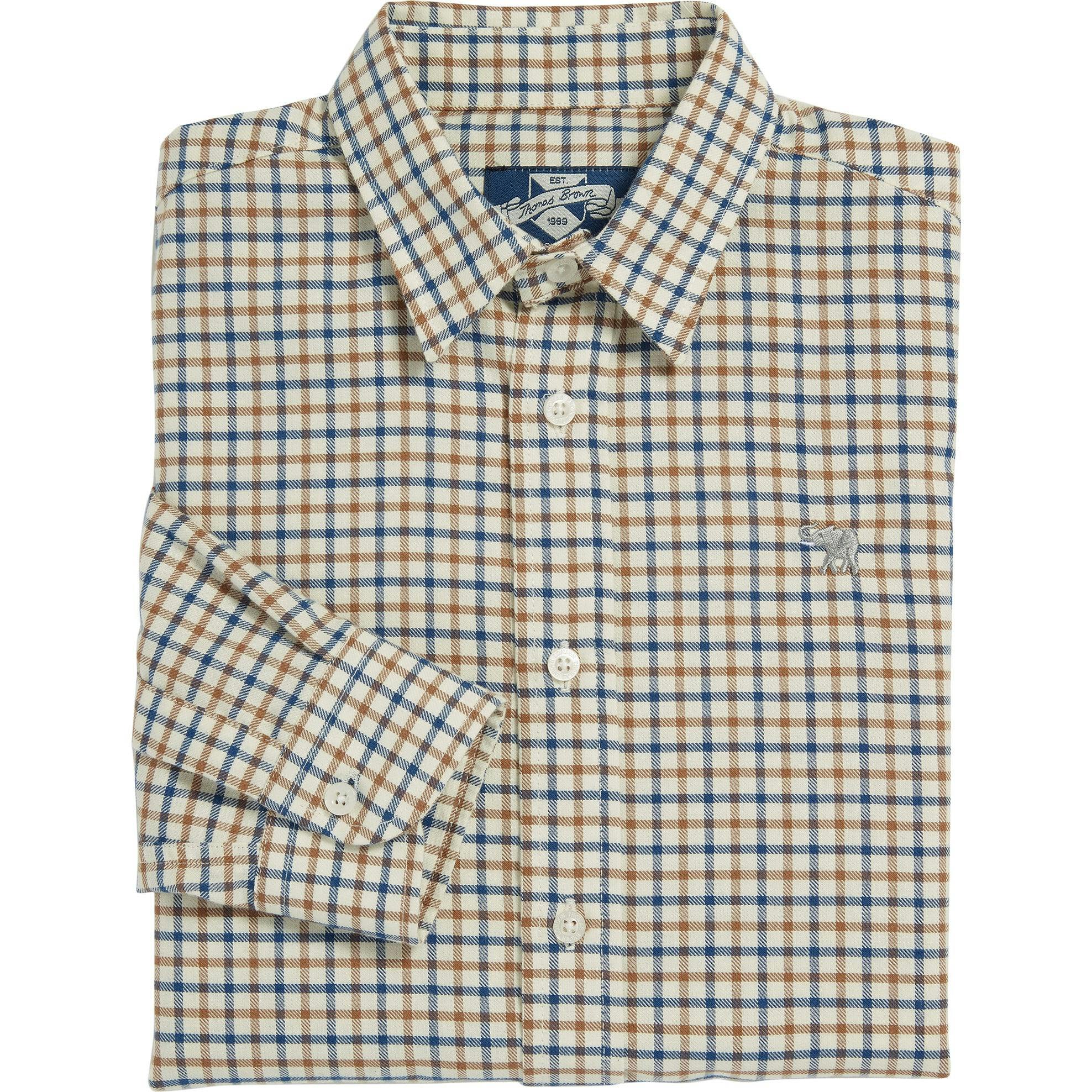 Oliver Shirt in Camel Check