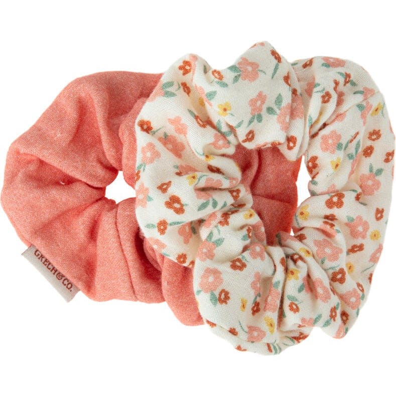 Hair Scrunchies  Set of 2 | Organic Cotton | Lille Cottage Club
