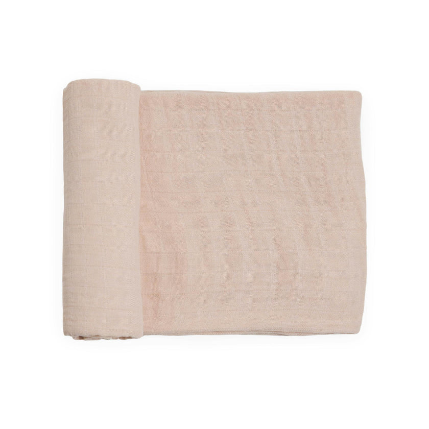 Organic Cotton Muslin Swaddle Blanket - Rosie
