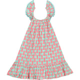 Mini Eva Girl's Dress Pineapple Crush Pink, Green