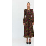 The Rosely Dress - Black Palampore Floral