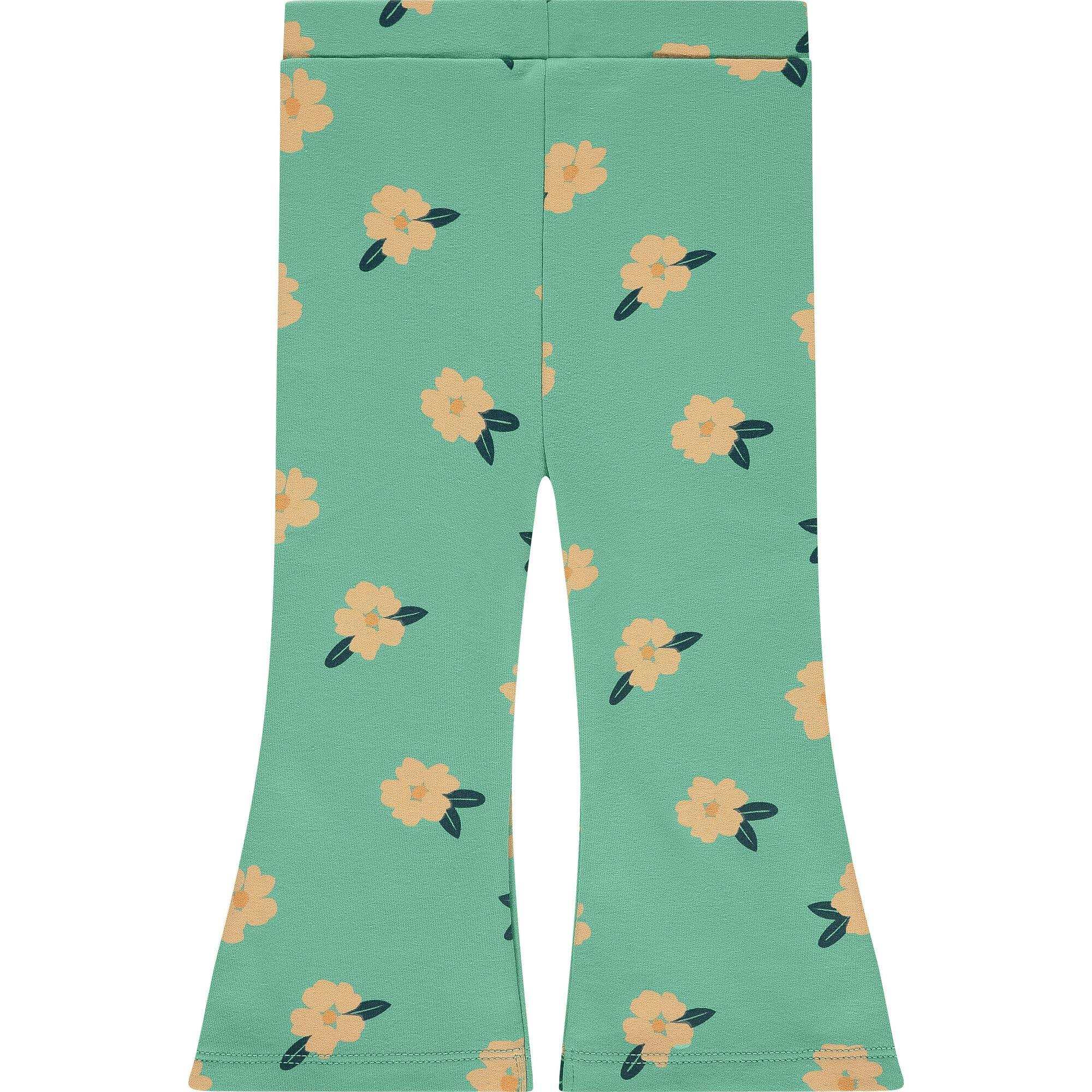 Floral Print Flared Leggings