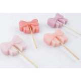 Pink Bow Candles