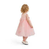Pink Oravelle Lace Petal Gown