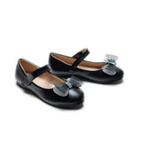 Black Lydia Bow Flats