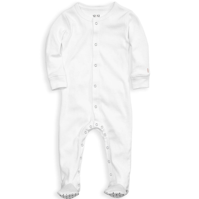 The Organic Snap Footie [White]