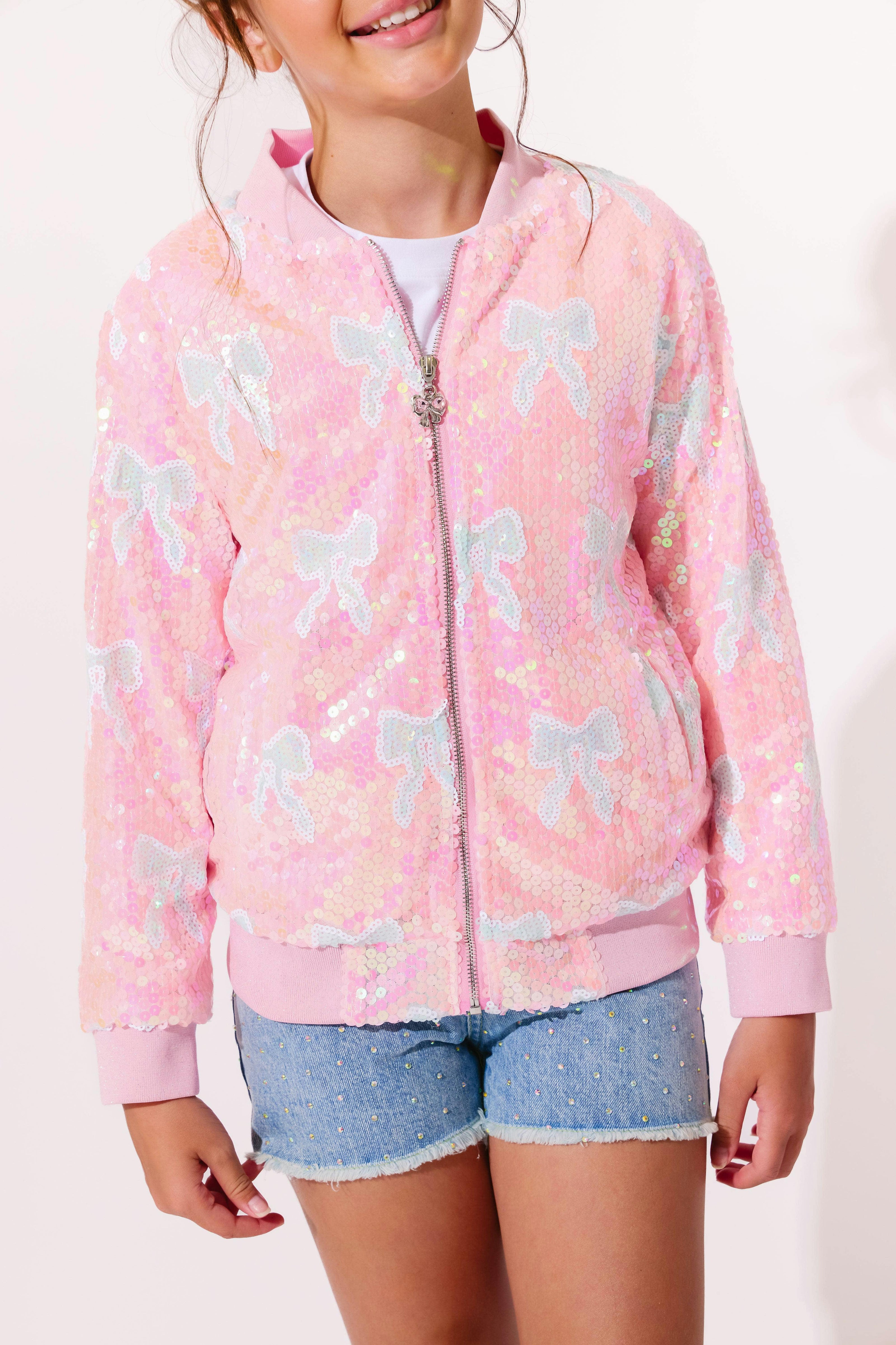 Sequin Bow Bomber