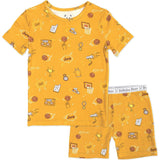 Basketball Bamboo Kids Pajama Short Set