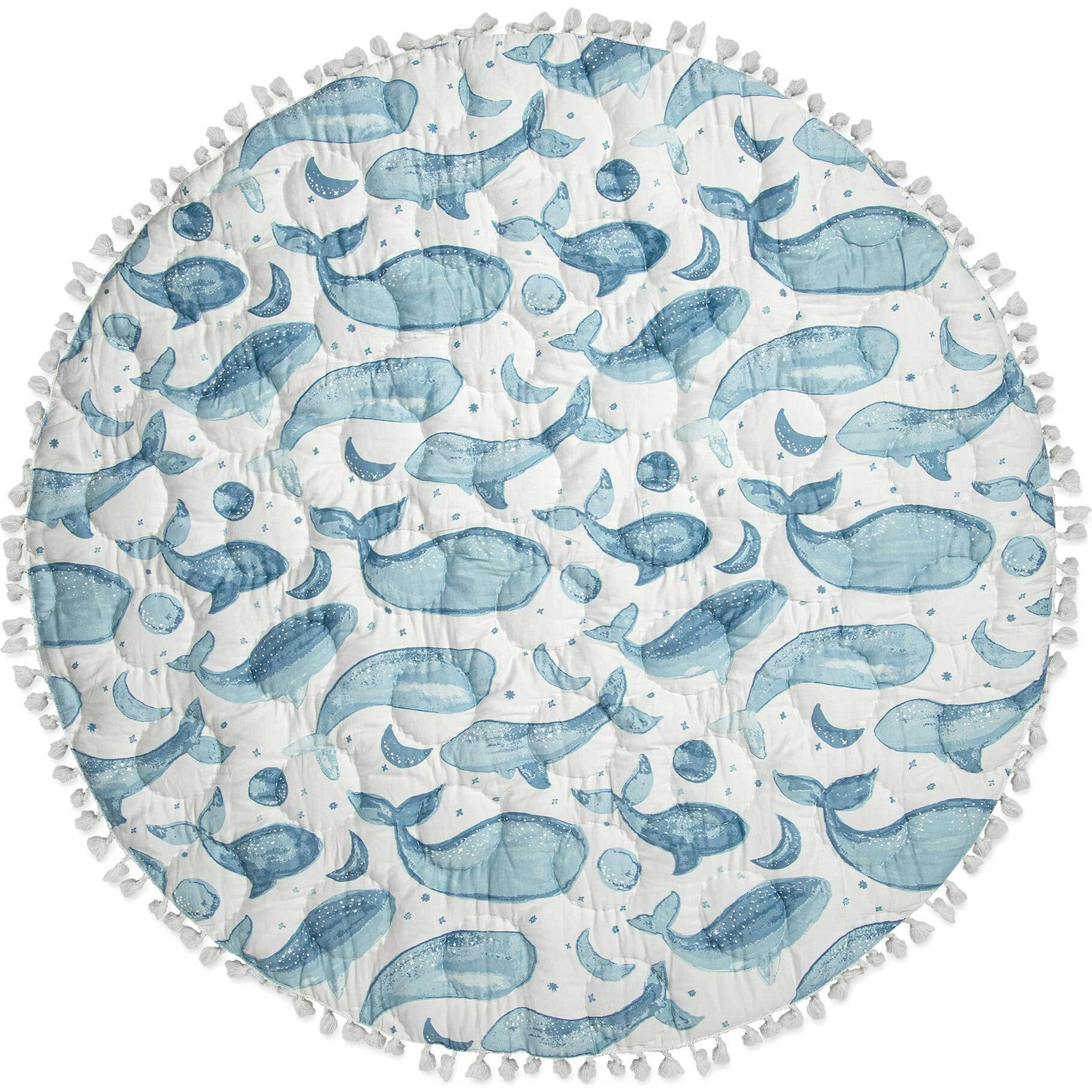 Caspian Quilted Baby Play Mat (Whale)
