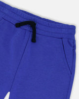 French Terry Sweatpants With Cross Seams
