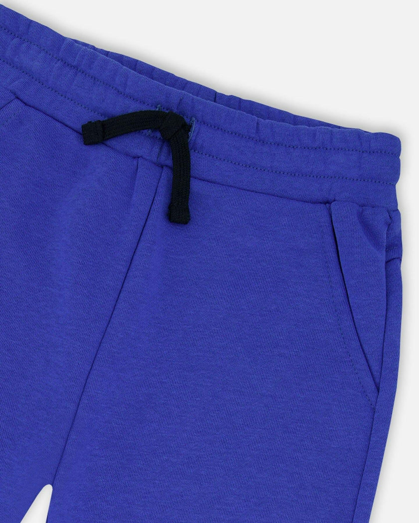 French Terry Sweatpants With Cross Seams