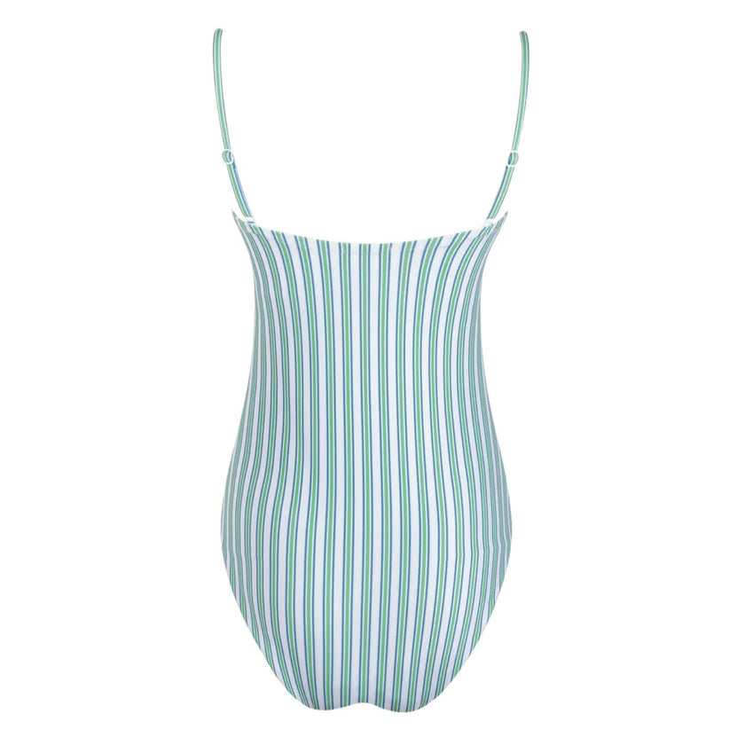 women's tamarin stripe low back one piece