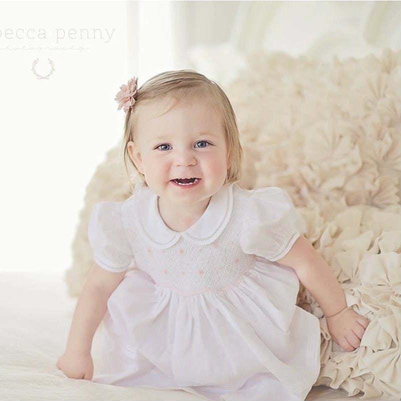Smocked Rosebud Dress