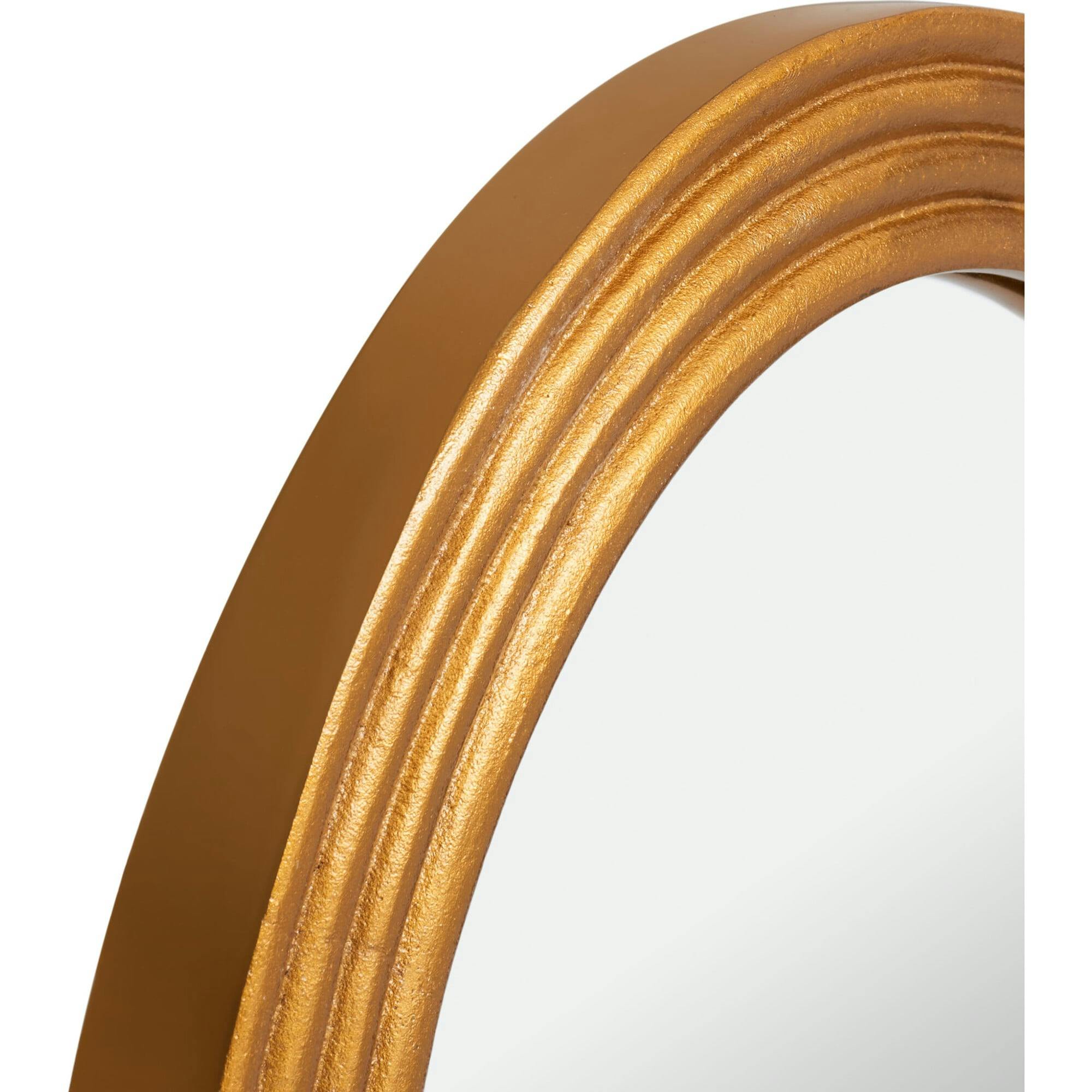 Jeanelle Oval Gold Mirror