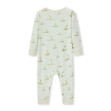 Sailboat Melody Organic Cotton Zipper Pajama