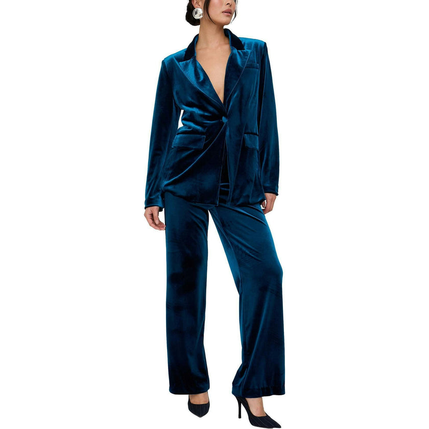 Valerie Straight Leg Velvet Trouser