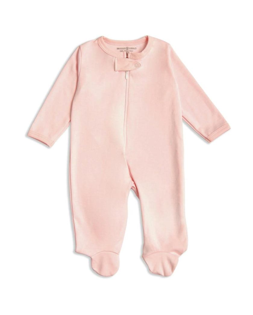 Pink Baby Footie Sleeper | Hypoallergenic Pima Cotton