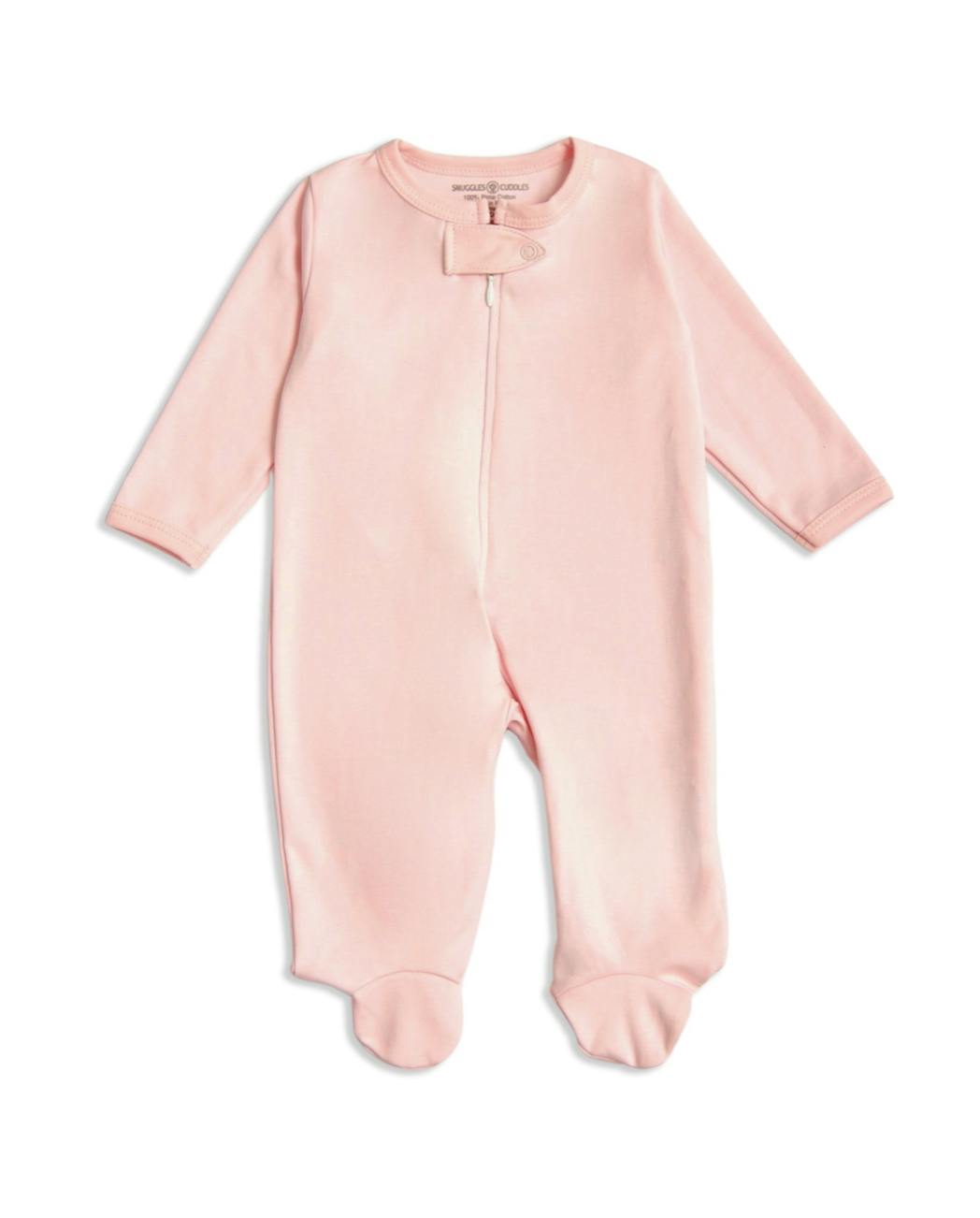 Pink Baby Footie Pajama | 100% Pima Cotton, Hypoallergenic