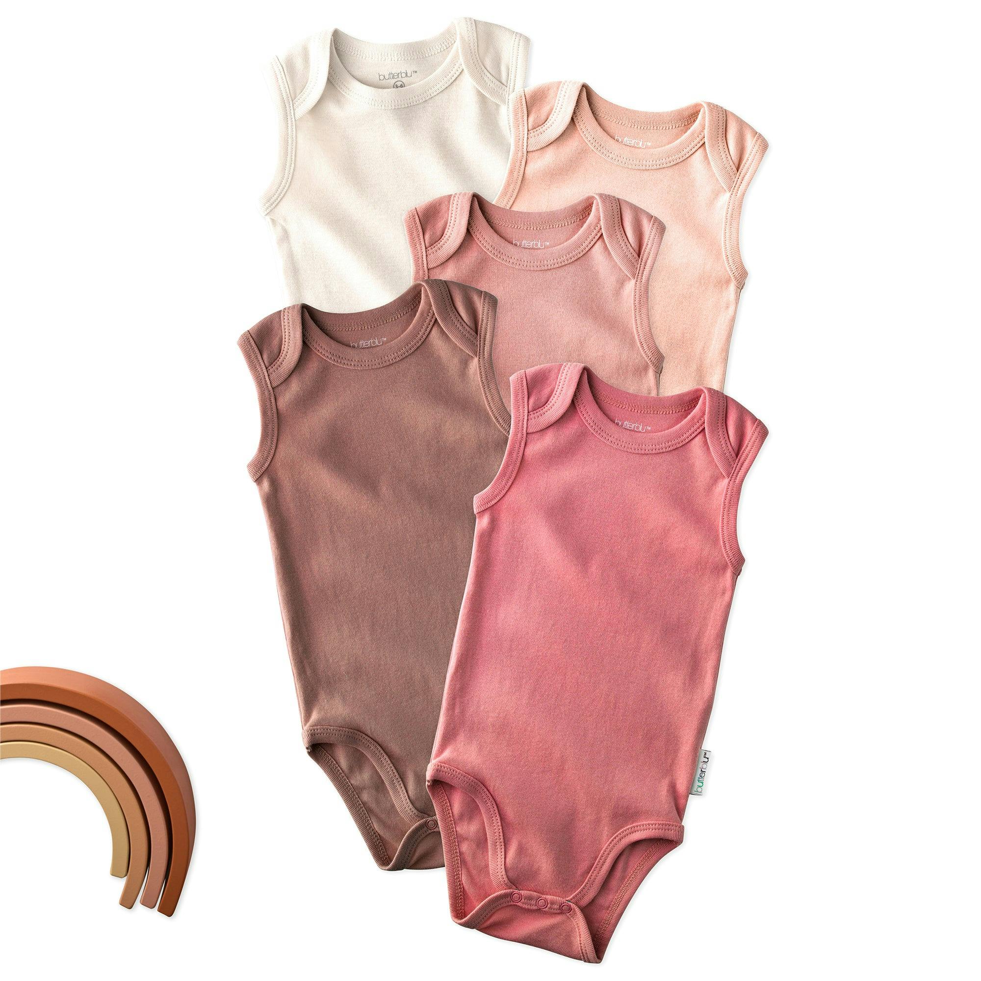 SAM 5-Pack Sleeveless Bodysuits