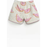 Girls Watermelon Print Terry Shorts