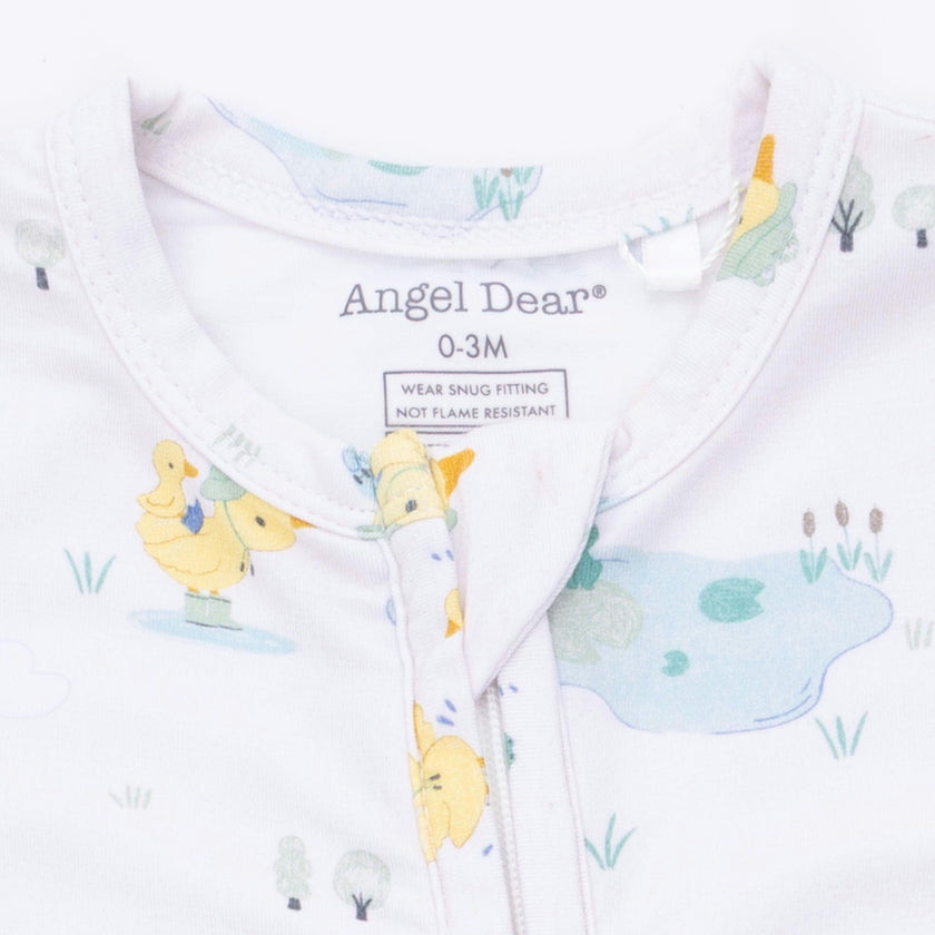 Frog and Duck Pond - 2 Way Zipper Footie