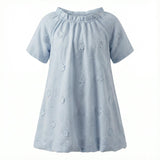 Floral Embroidery Applique Dress