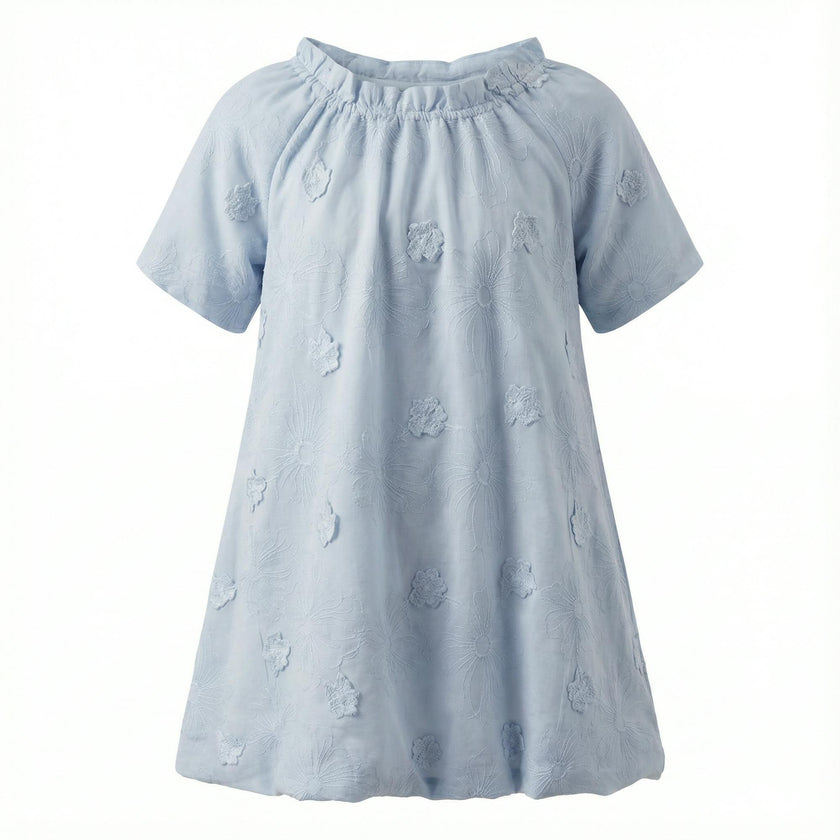 Floral Embroidery Applique Dress