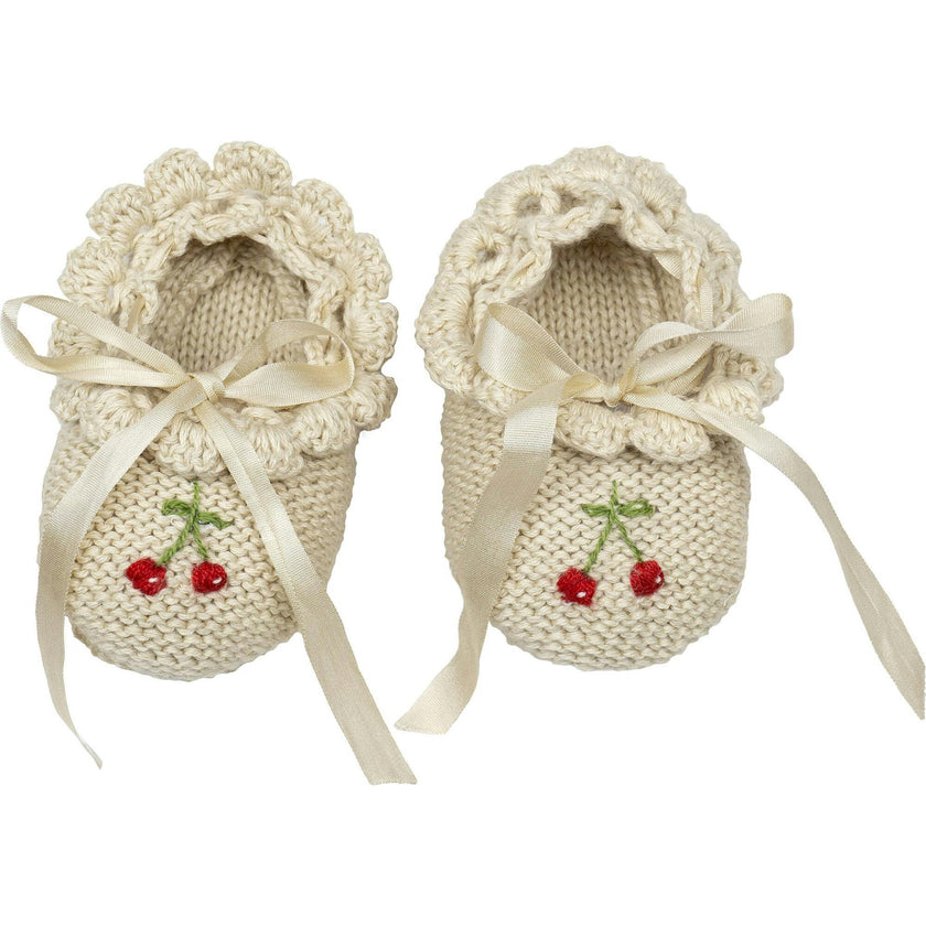 Cherry Ballerina Booties