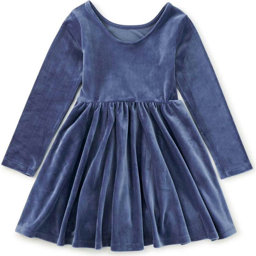 Velour Ballet Dress, Blue