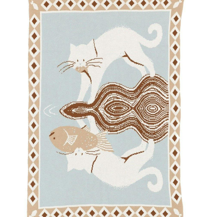 Catch of the Day Knit Mini Blanket