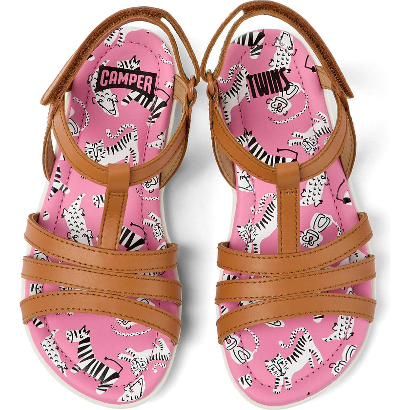 Right Sandals, Medium Brown