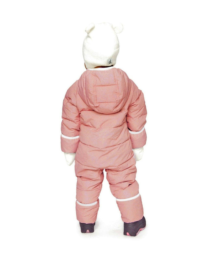 Baby Cloud One Piece Snowsuit Adapted For Car Seats Pale Dusty Pink