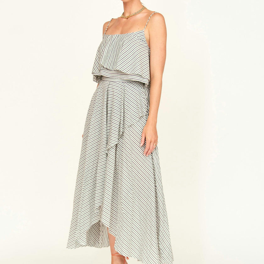 Singapore Skirt in Dune Stripe