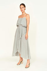 Singapore Skirt in Dune Stripe