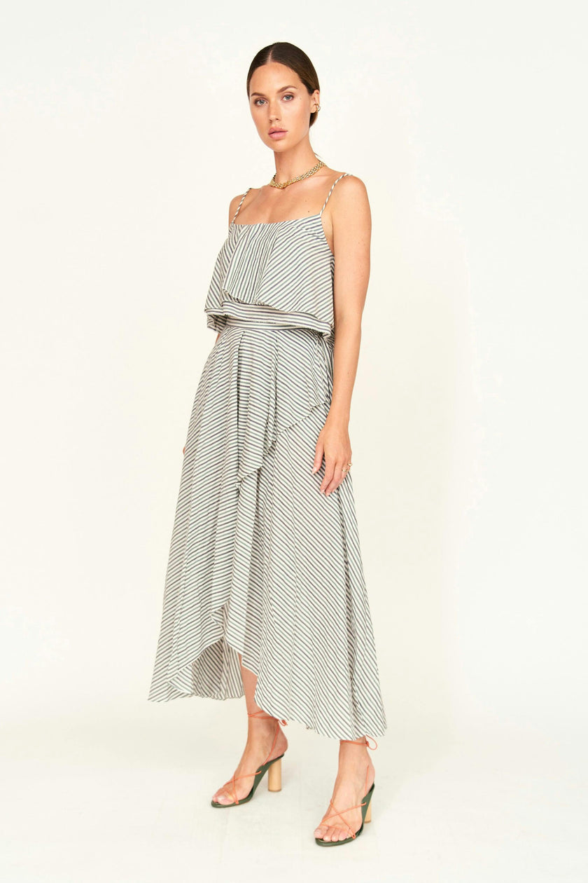 Singapore Skirt in Dune Stripe