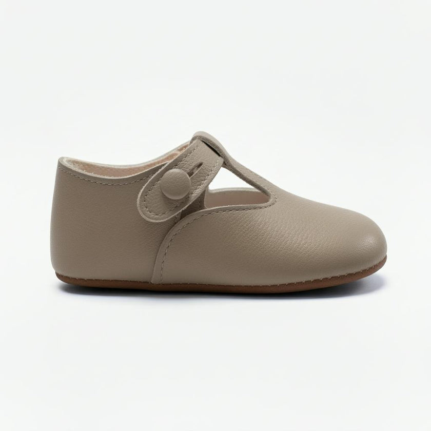 Alex British Pre-Walker Baby Shoes - Taupe