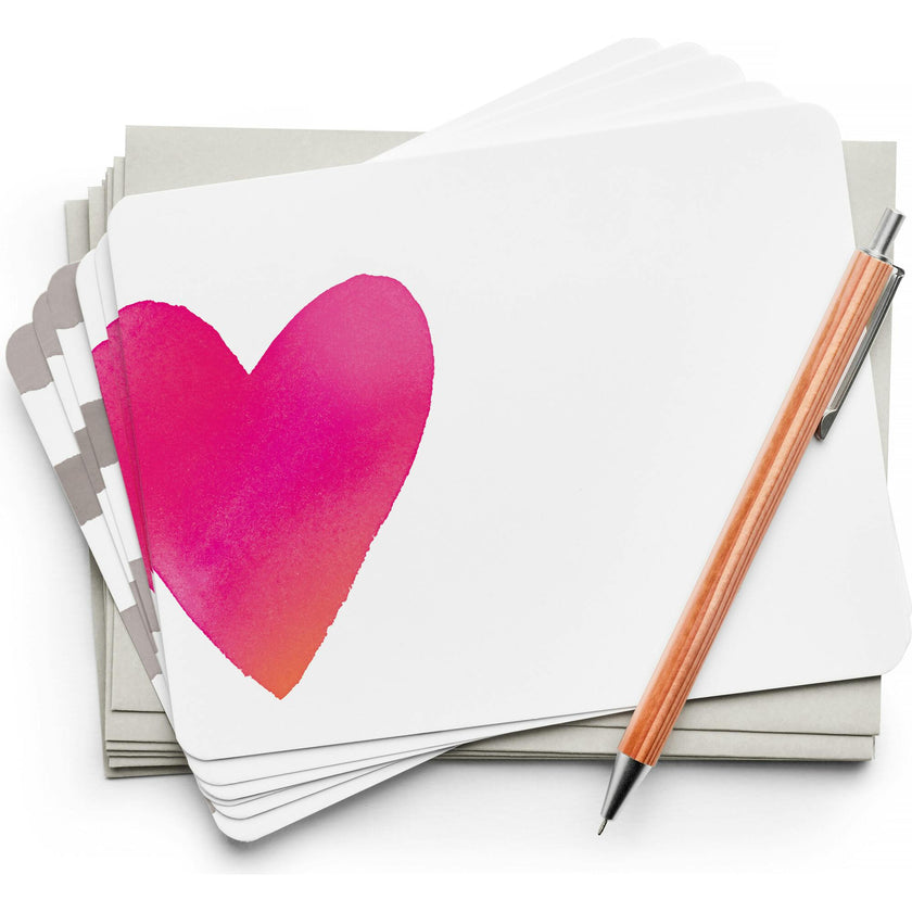 Big Heart Flat Note Set