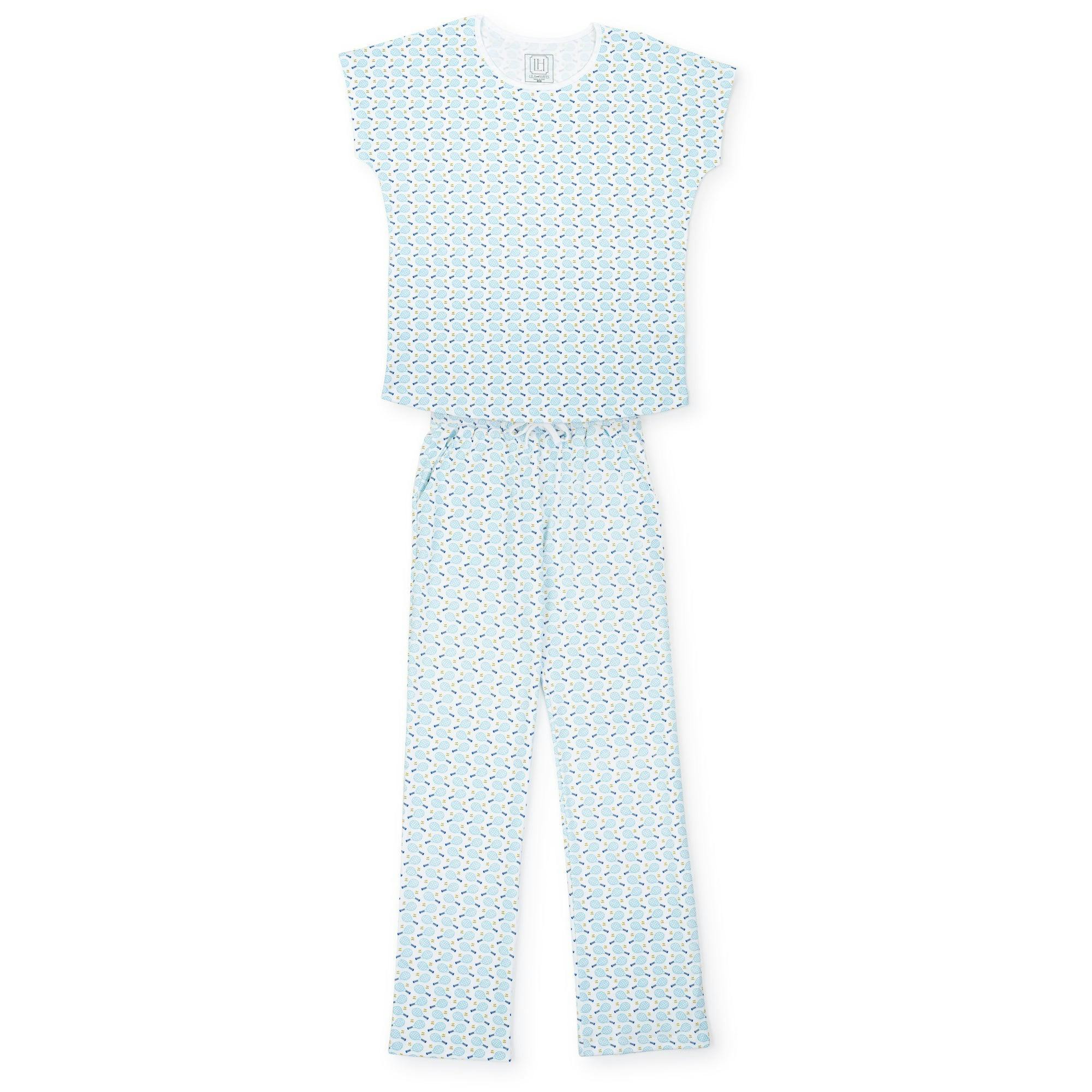 Marcia Women's Pajama Pant Set - Tennis Match Blue