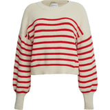 LAYLA STRIPE SWEATER | IVORY + ROSSO