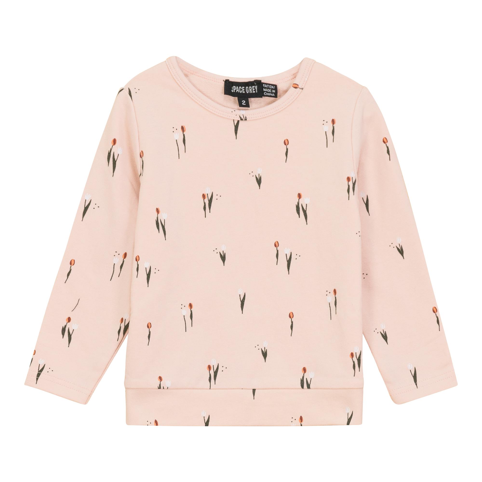 Scooter And Tulipe Printed Sweater Dark Almond