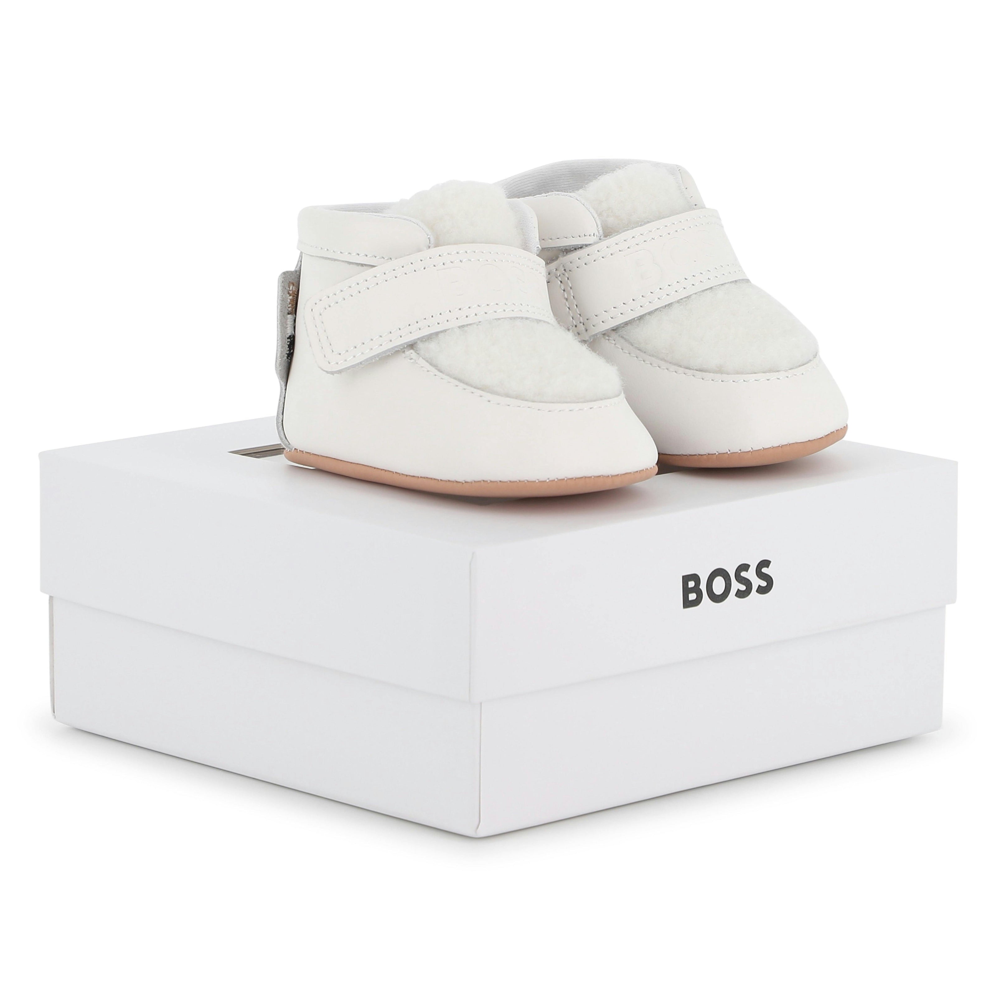 Ivory Baby Velcro Shoes