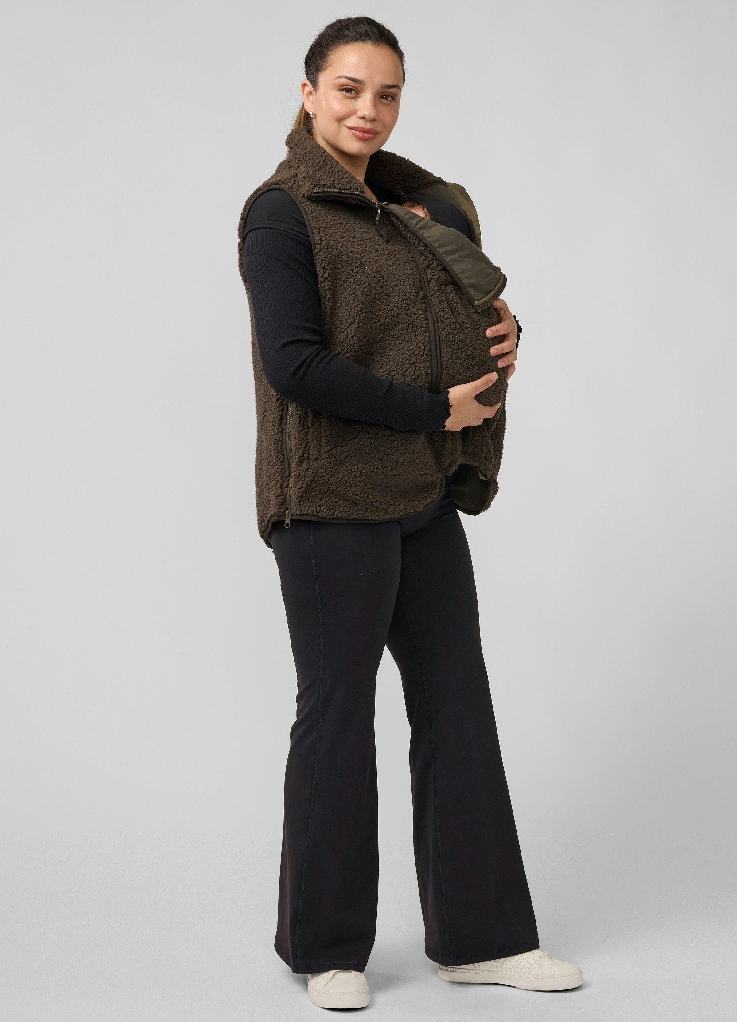 Sherpa Maternity Vest with Baby Carrier Insert