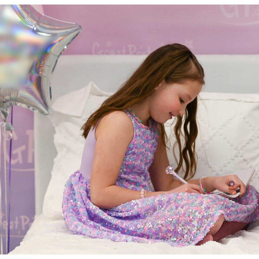 Purple Party Sequins Dress